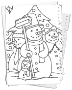 Schneefamilie